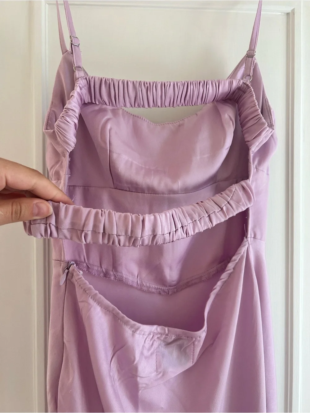 Princess Polly Lilac Satin Corset Slip Dress - Picture 6 of 8